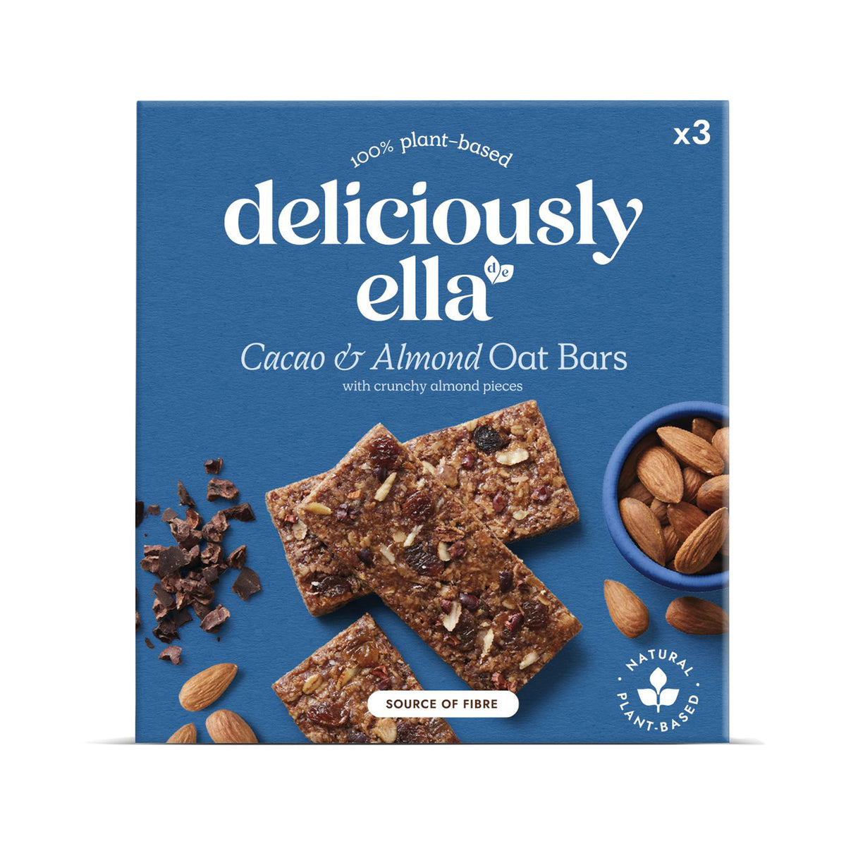 Deliciously Ella Cacao And Almond Oat Bars Multipack (3X50G) Atasco