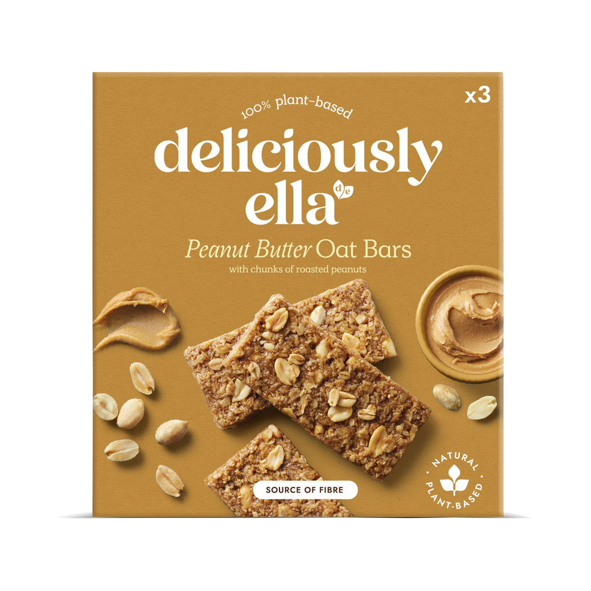 Deliciously Ella Peanut Butter Oat Bars Multipack (3X50G) Atasco