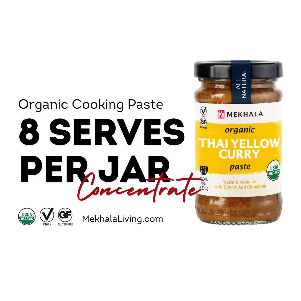 Mekhala Organic All Natural Thai Yellow Curry Paste Atasco