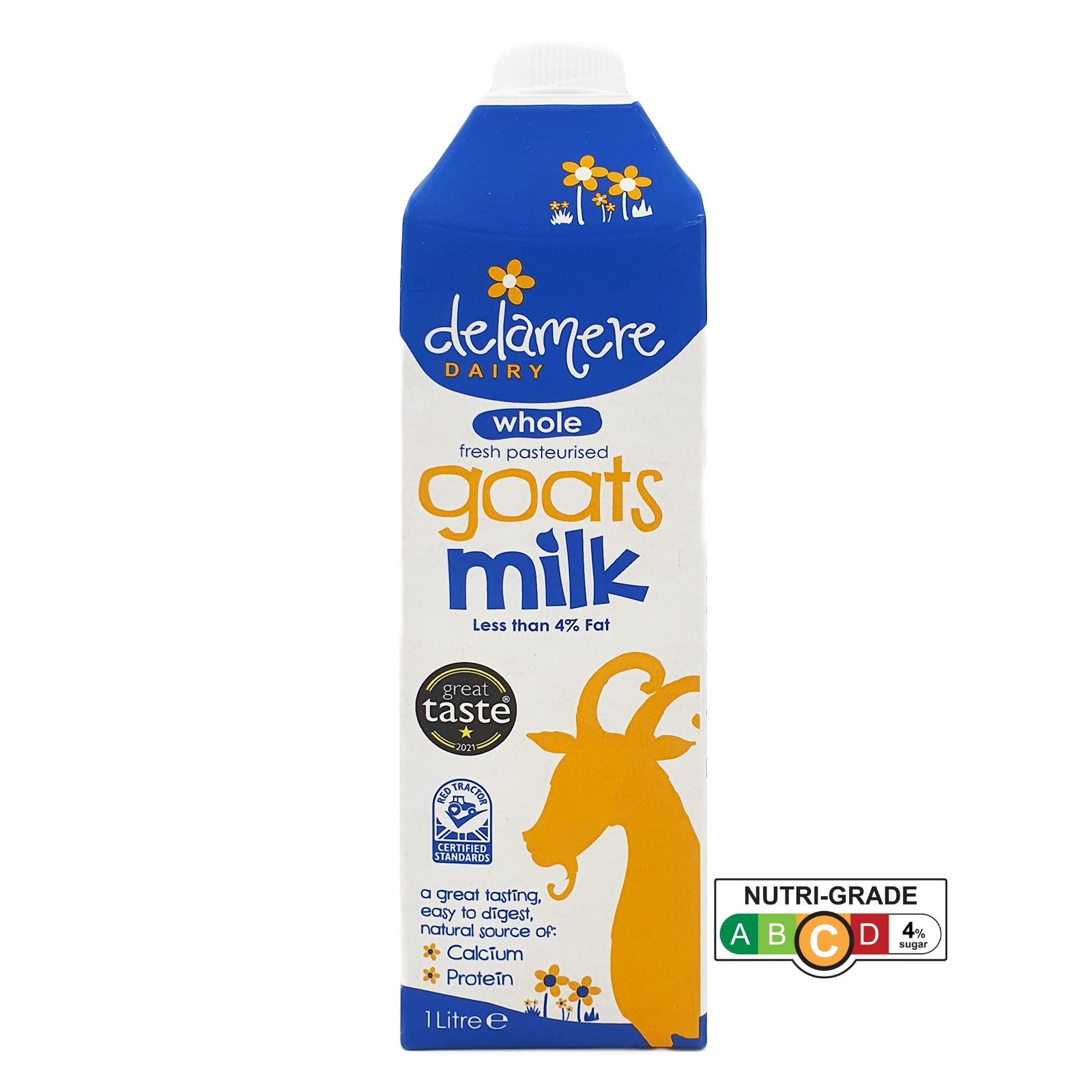 Delamere Dairy UHT Whole Goats Milk 6 X 1L - Case | NTUC