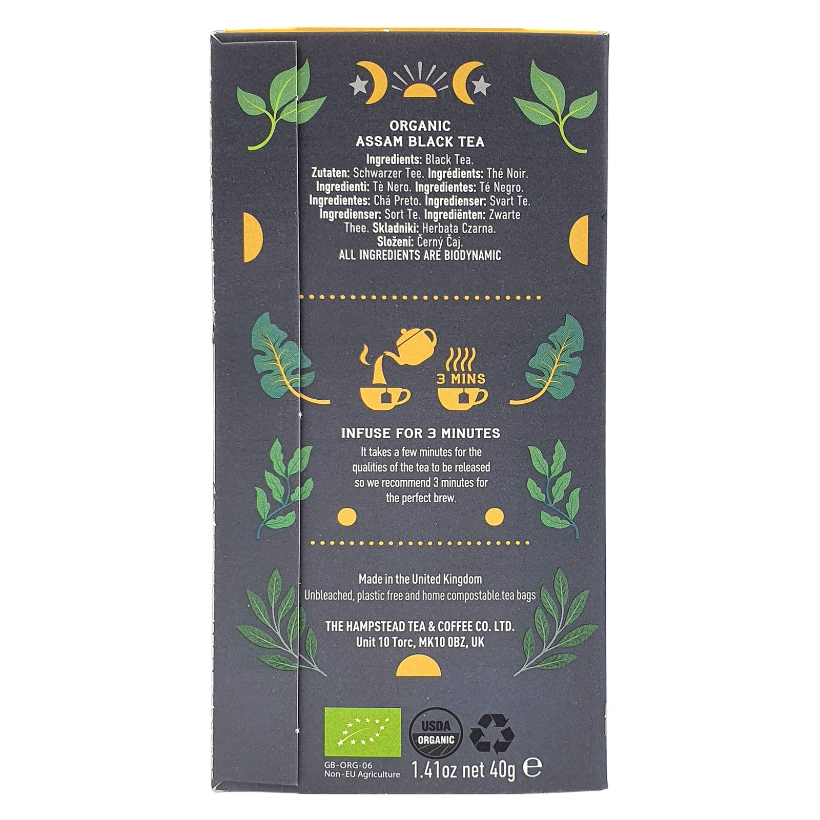 Hampstead Tea Organic Biodynamic Assam Tea Bags – Atasco