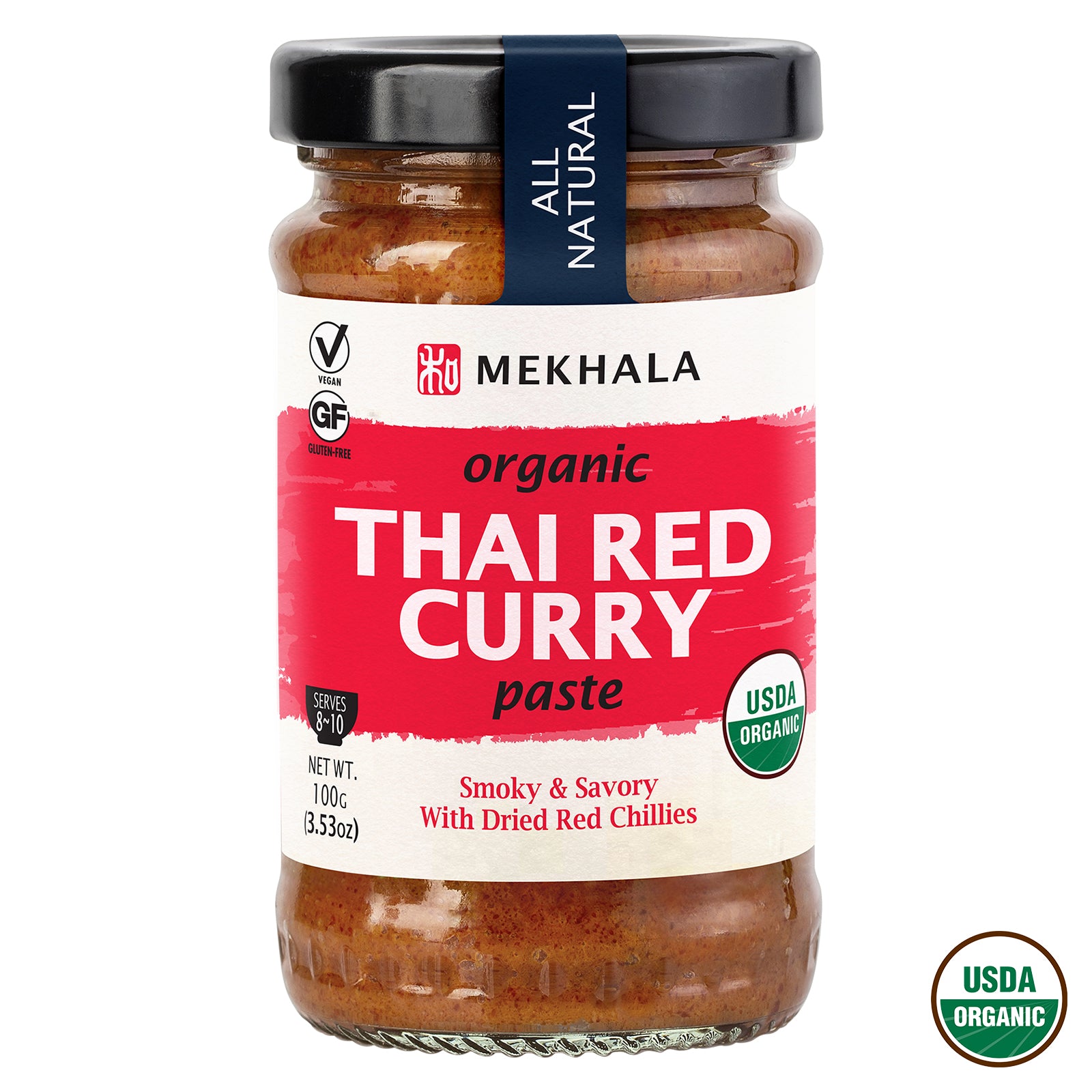 Mekhala Organic (All-Natural) Thai Red Curry Paste – Atasco