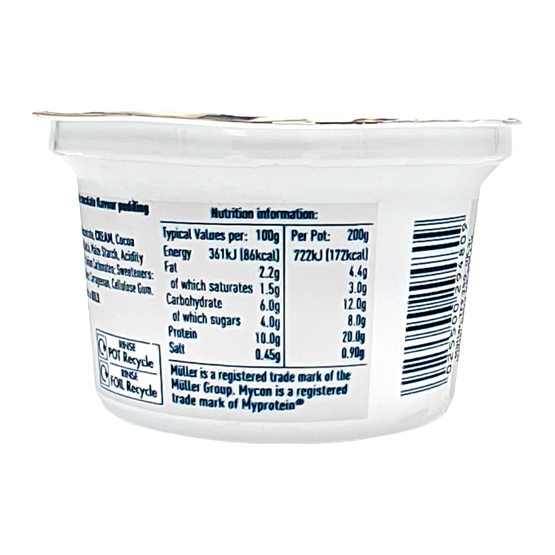 Muller x MyProtein Chocolate Protein Pudding – Atasco